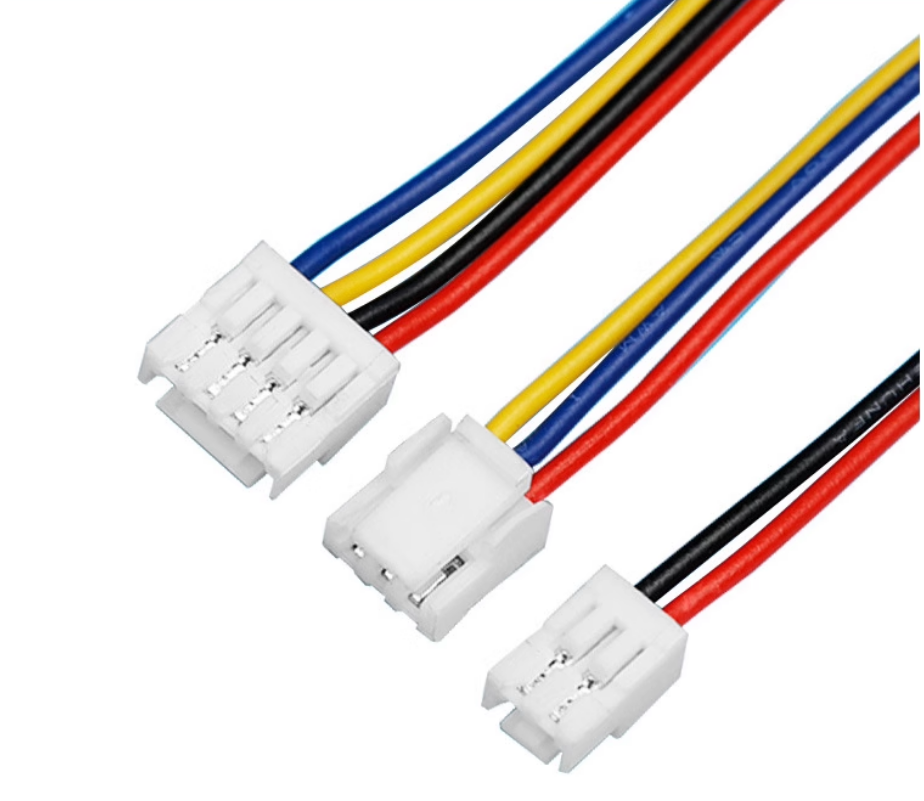 ‌GH1.25mm Terminal Cable | Electronic Wire with Single/Dual-End Tinned Plugs | Color-Coded GH Locking Connector (2P/4P/15P)