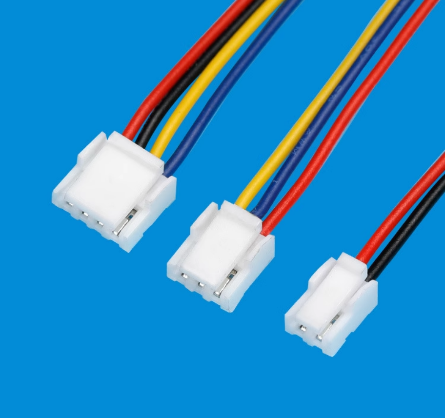 ‌GH1.25mm Terminal Cable | Electronic Wire with Single/Dual-End Tinned Plugs | Color-Coded GH Locking Connector (2P/4P/15P)